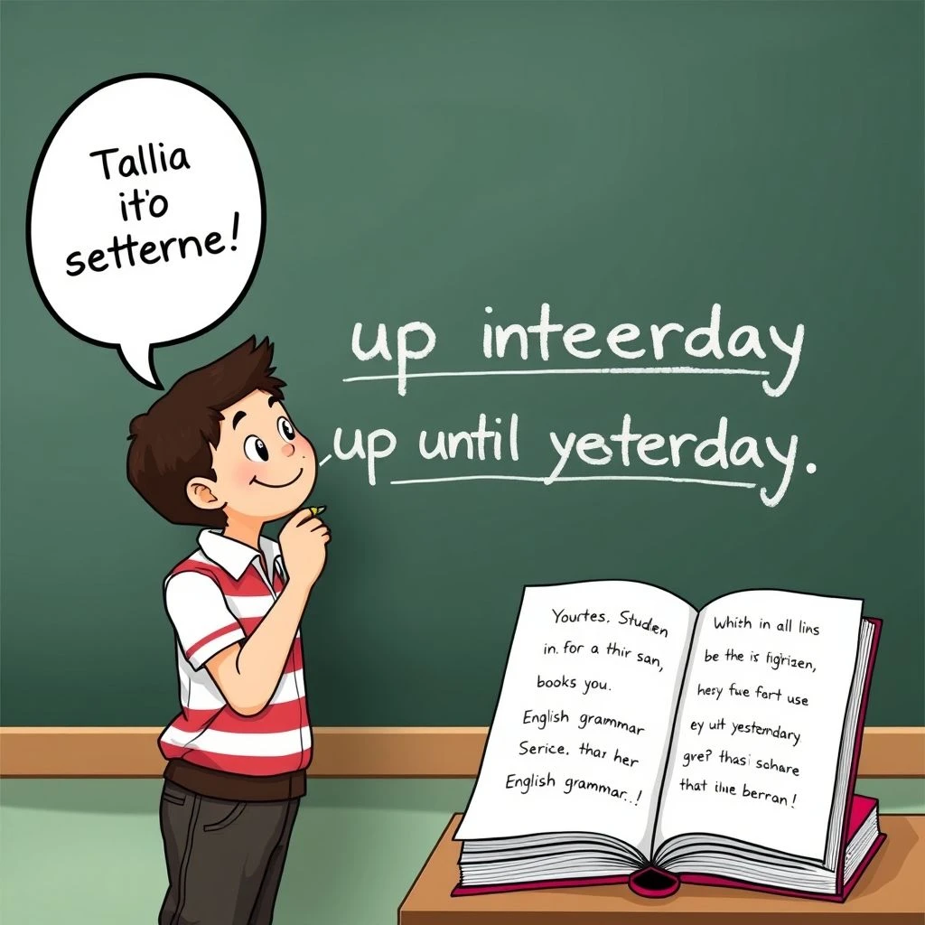 Padroneggiare up until yesterday: guida semplice, esempi e struttura per usarla