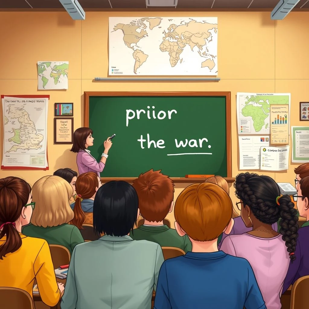 Prior to the war ESL Öğrencileri İçin Açıklaması: Kullanımı, Örnekler ve Pratik İpuçları