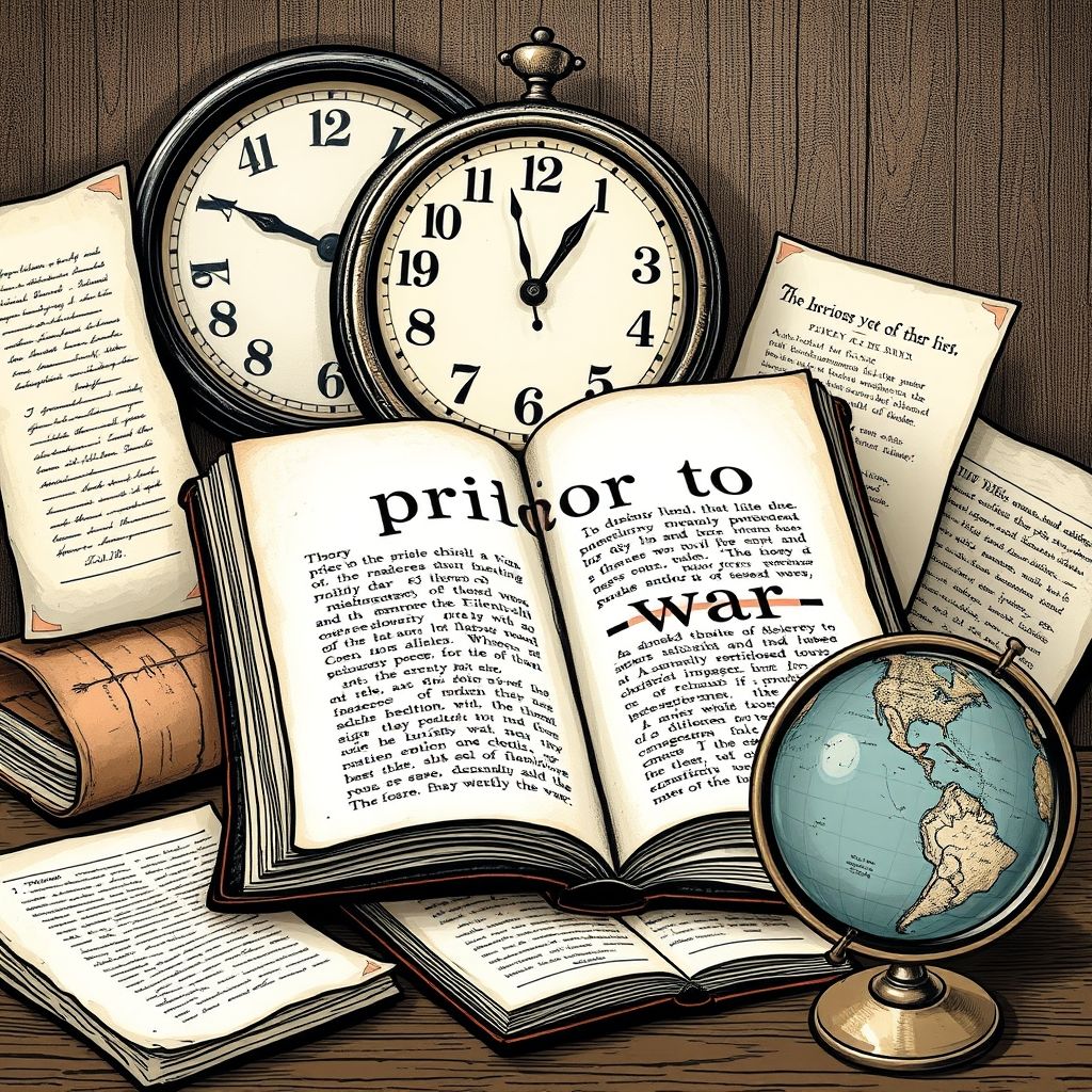 Prior to the war expliqué pour les apprenants en anglais langue étrangère