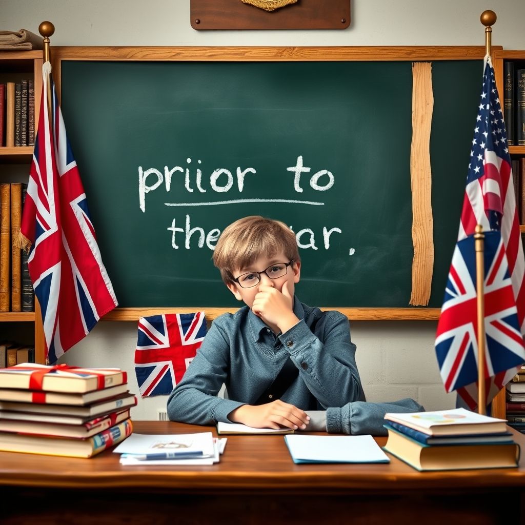 Prior to the war Spiegato per Studenti di Inglese: Usa la locuzione con sicurezza