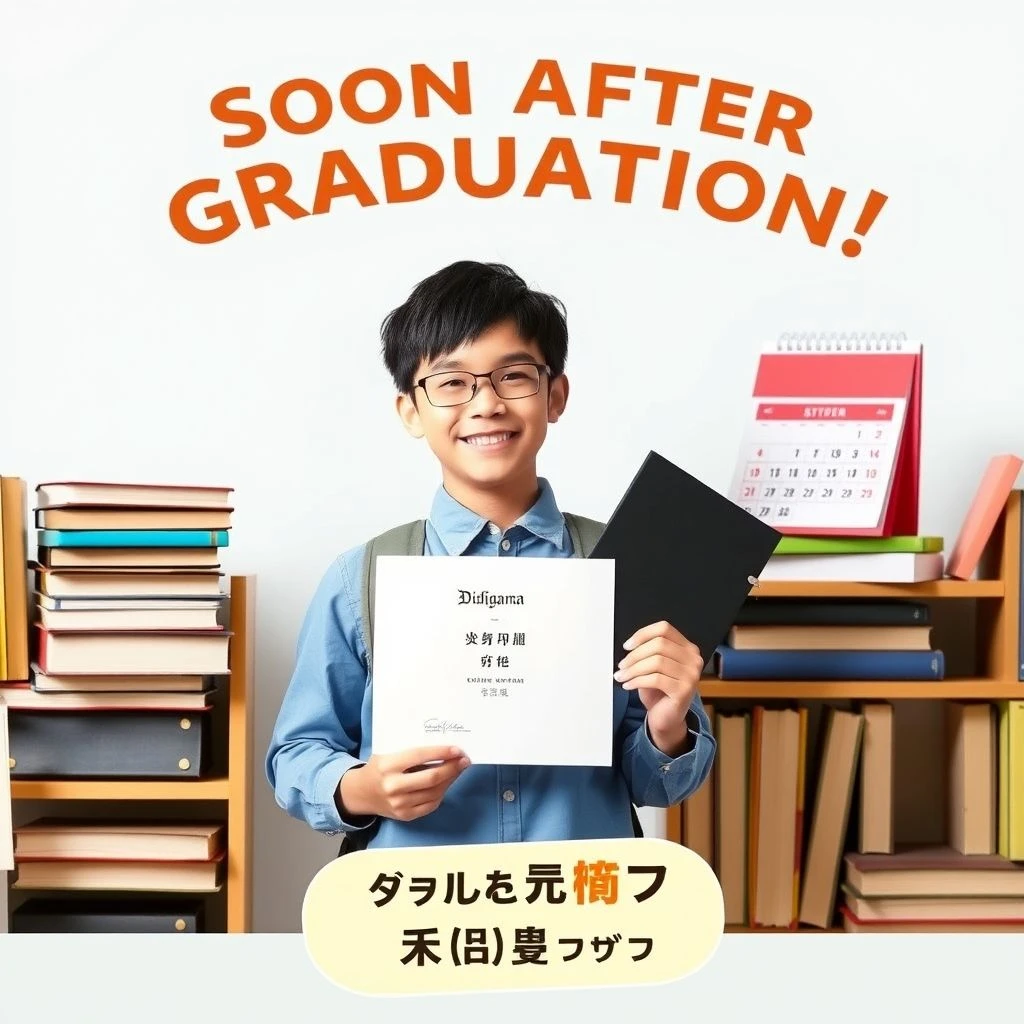 soon after graduationをマスターしよう 簡単な文法ガイドと例文で自信がつく