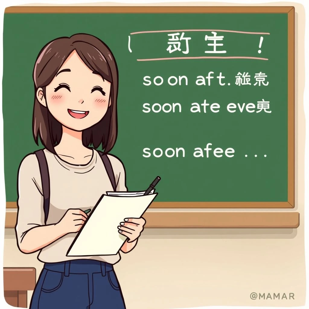 soon after the eventをマスターするESL学習者簡単文法ガイド