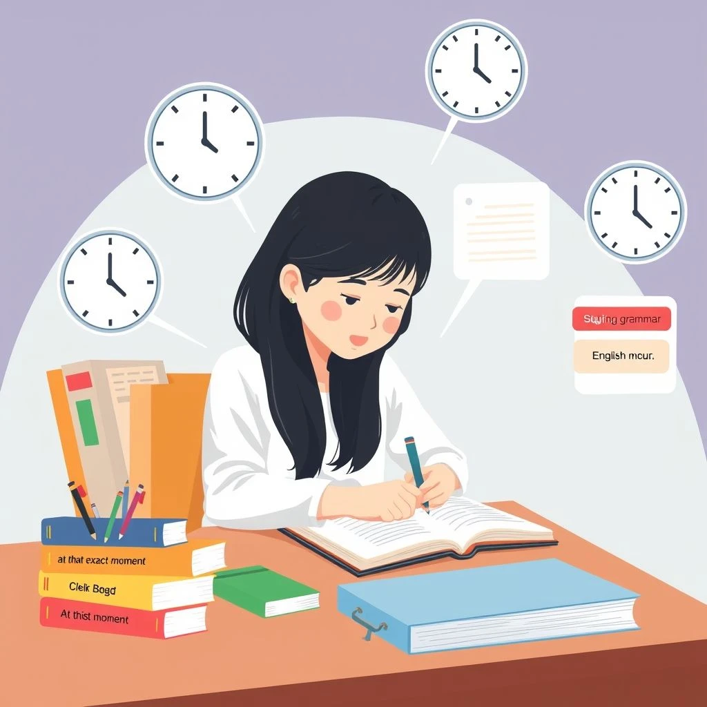 Thành thạo at that exact moment hướng dẫn ngữ pháp đơn giản