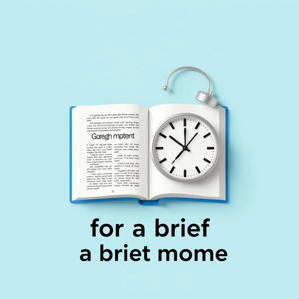 Mastering "For a Brief Moment" in English