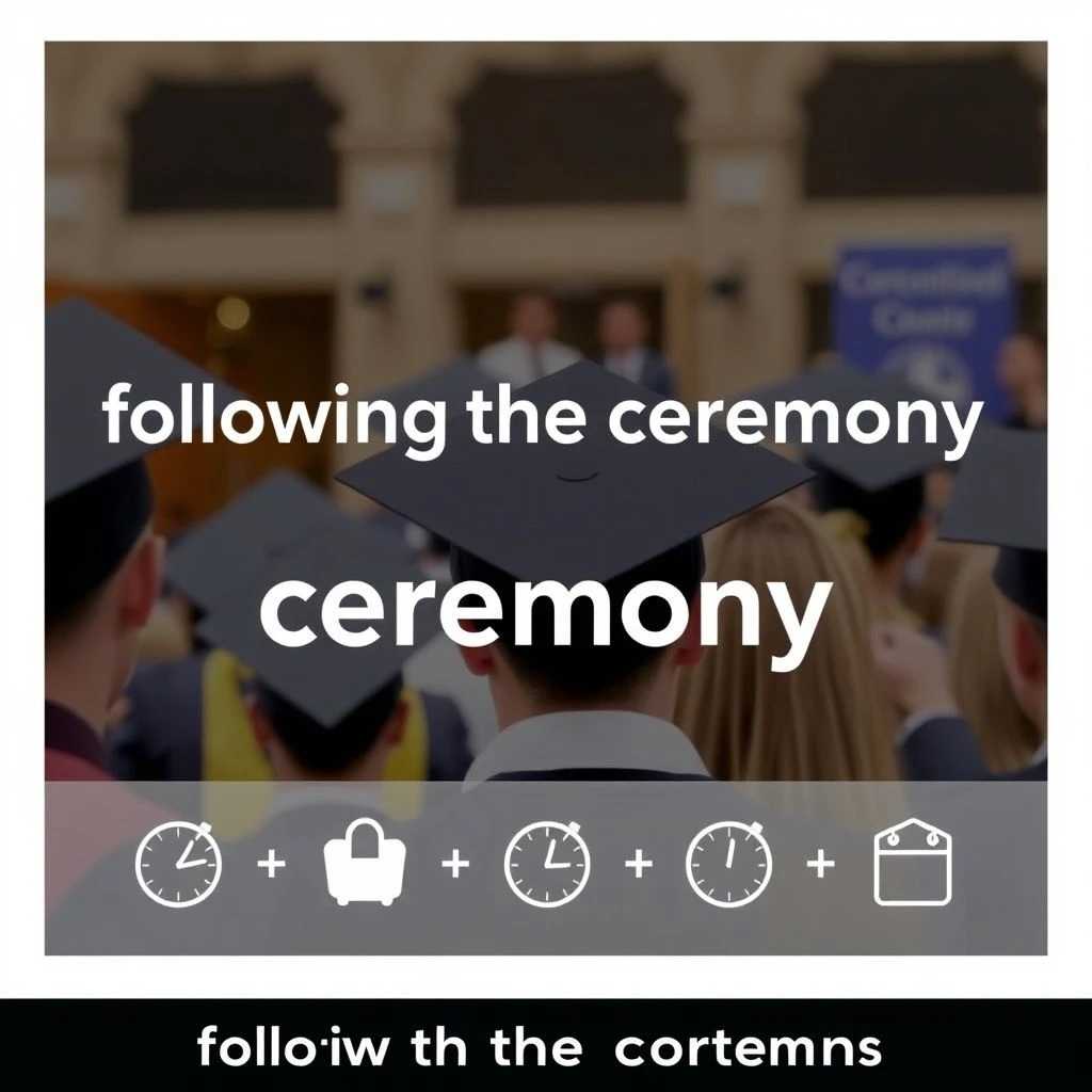 إتقان عبارة following the ceremony دليل قواعد مبسّط لتحسين الإنجليزية
