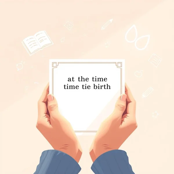 Mastering "at the time of birth" for ESL Learners