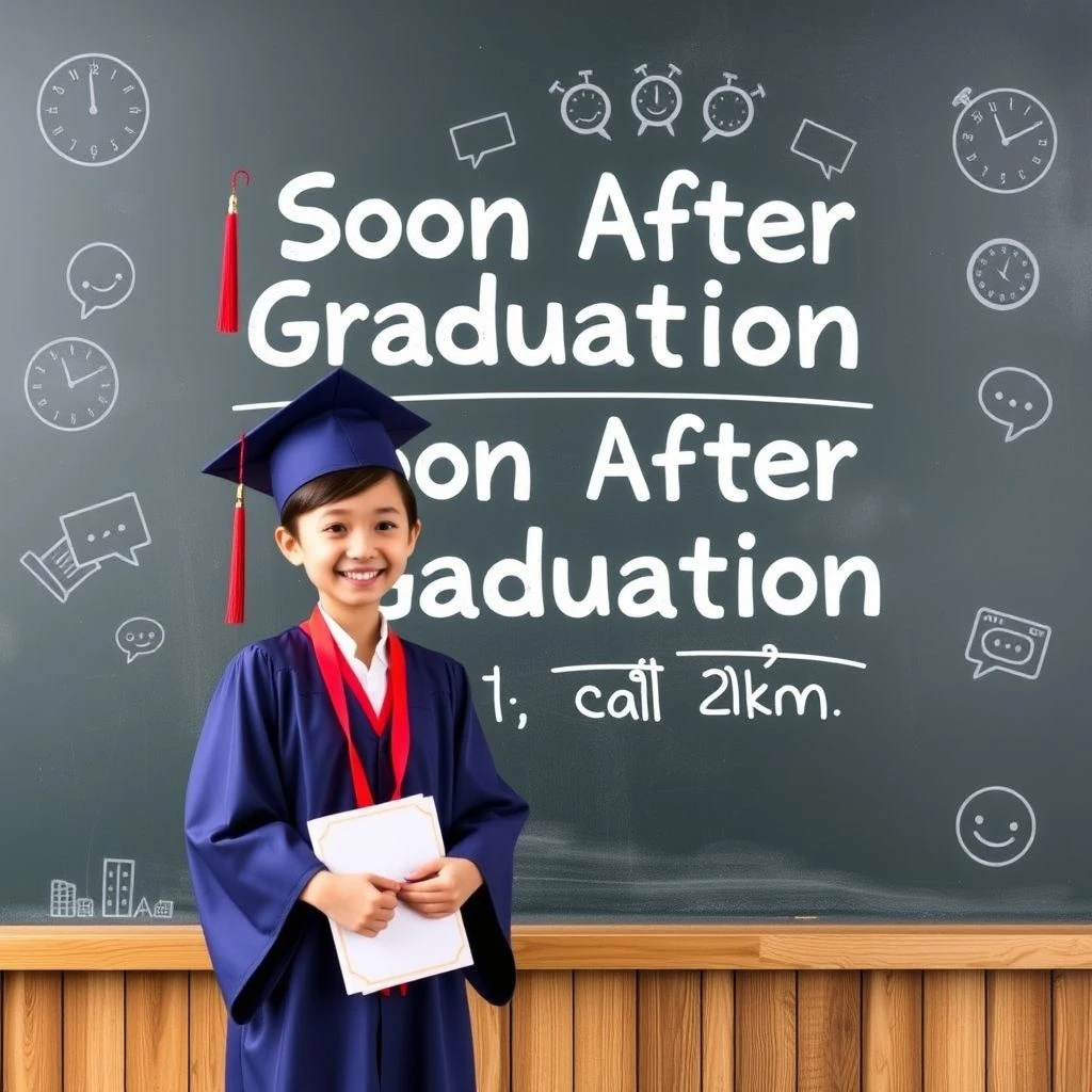 เจาะลึก soon after graduation ไวยากรณ์ง่ายๆ ที่ควรรู้และวิธีใช้จริง