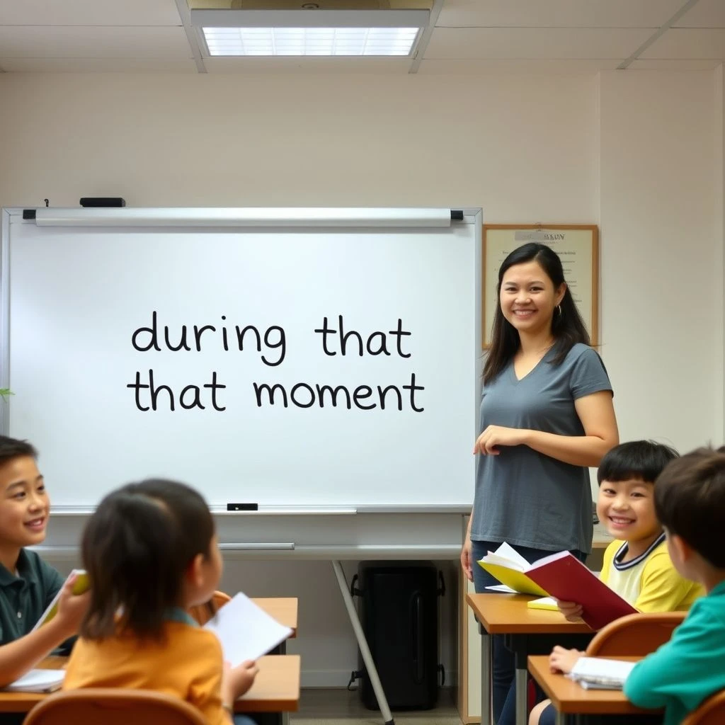 เชี่ยวชาญ during that moment คู่มือแกรมม่าแสนง่ายสำหรับผู้เรียน ESL