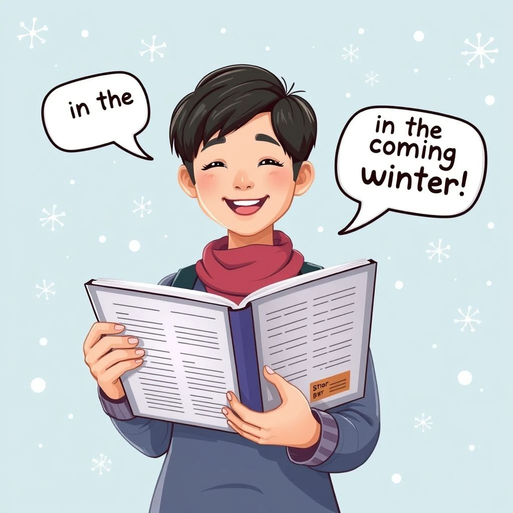 เชี่ยวชาญ in the coming winter คู่มือไวยากรณ์แบบง่าย ใช้คล่องทุกบริบท