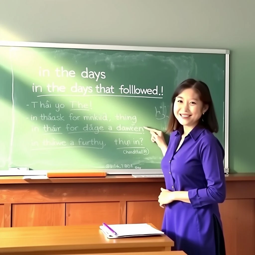 เชี่ยวชาญ in the days that followed คู่มือไวยากรณ์แบบง่ายเข้าใจทันที