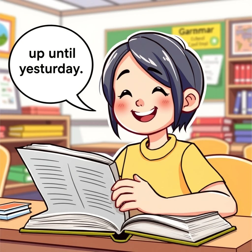 เชี่ยวชาญ up until yesterday คู่มือไวยากรณ์แบบง่ายสำหรับผู้เรียนภาษาอังกฤษ