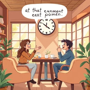 เชี่ยวชาญการใช้ at that exact moment คู่มือไวยากรณ์แบบง่าย เข้าใจการใช้แบบธรรมชาติ