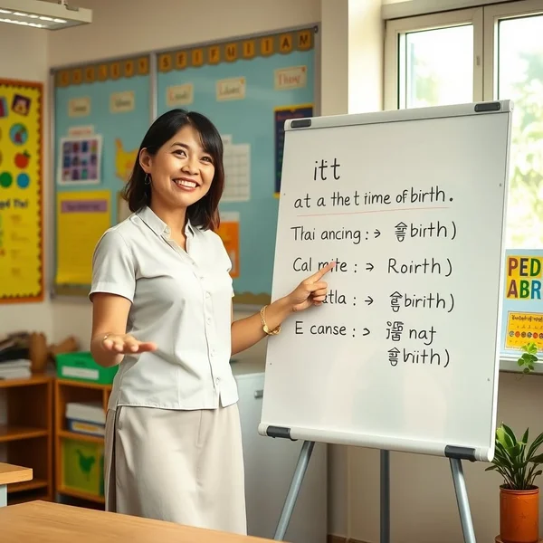 เชี่ยวชาญการใช้ "at the time of birth" สำหรับผู้เรียนภาษาอังกฤษ