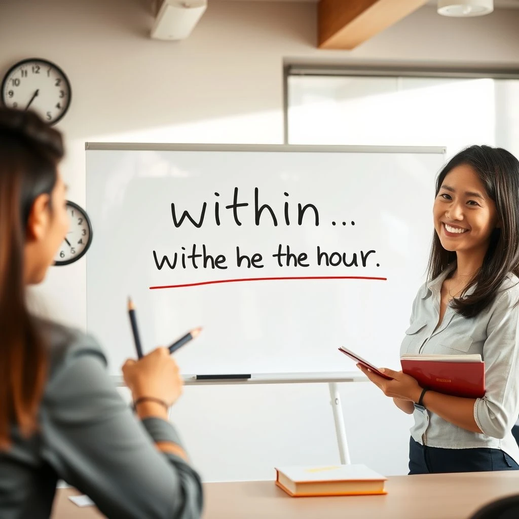 如何使用within the hour含义与例句全面解析提升自然表达力