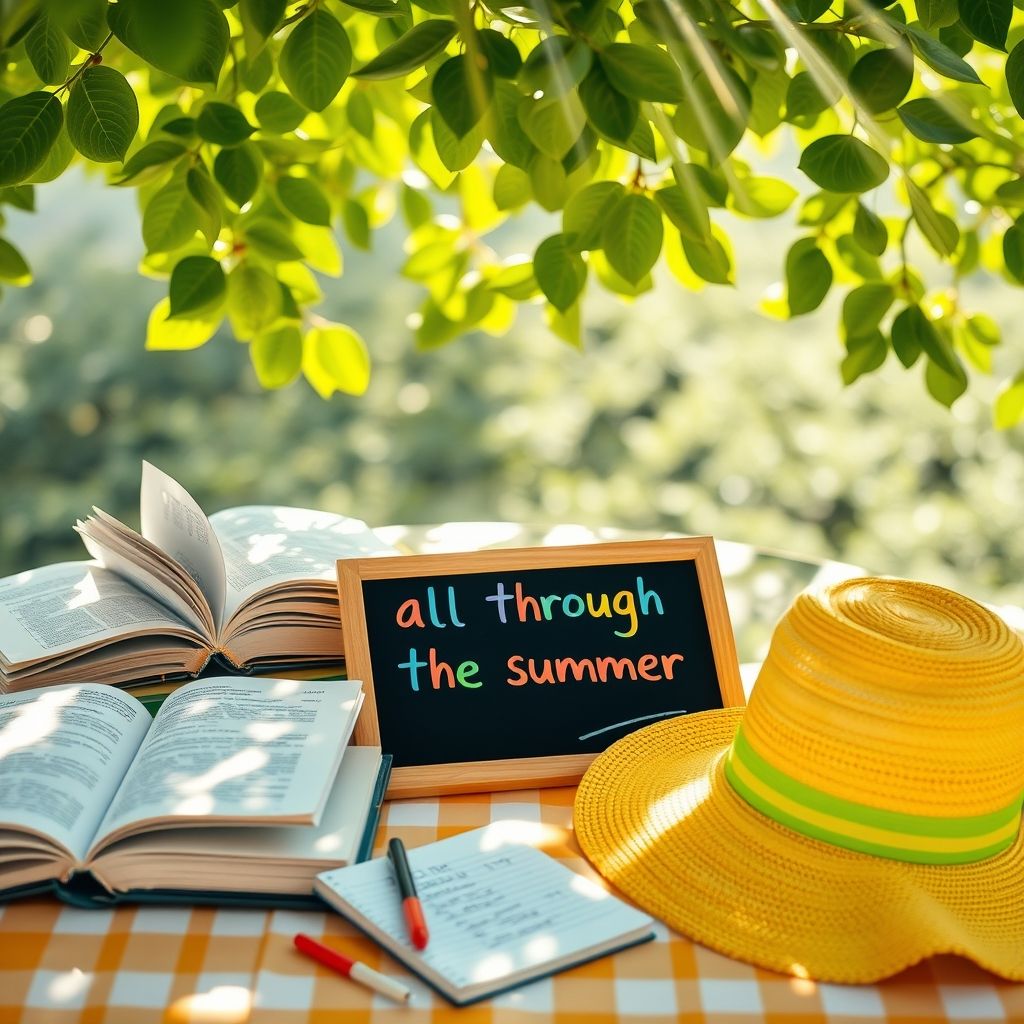 掌握 all through the summer 简单语法指南，提升英语表达力