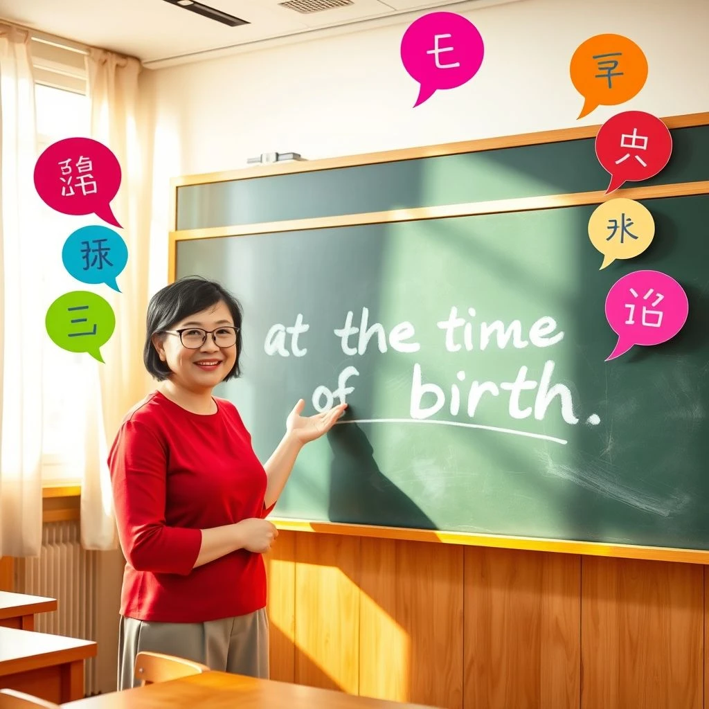 掌握at the time of birth 简明语法指南 提高英文表达力