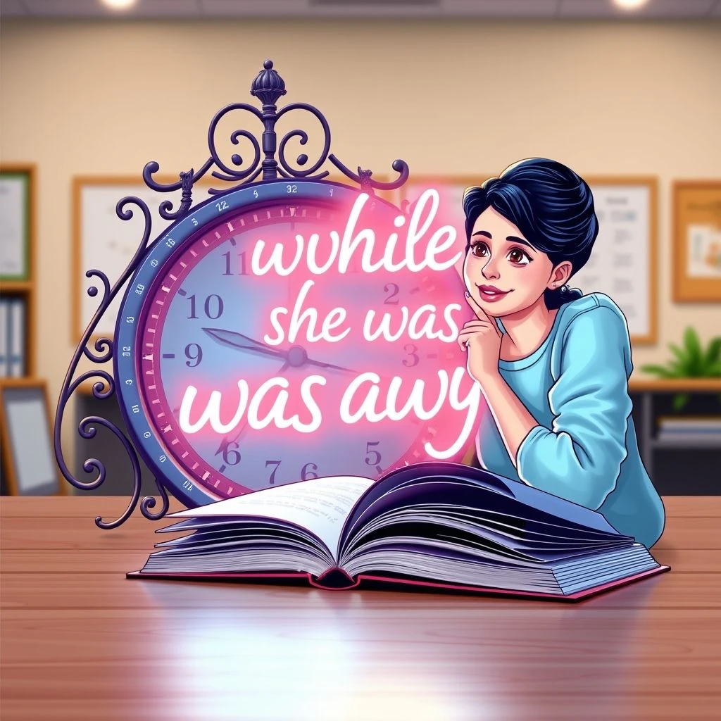 掌握 while she was away 简明语法指南，提升英语时间副词短语表达