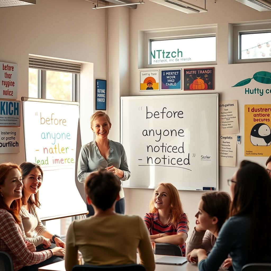Before Anyone Noticed Meesterschap: Eenvoudige Grammaticagids voor NT2