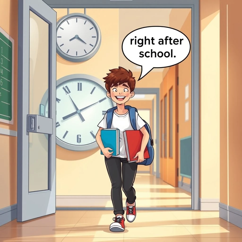 Das Beherrschen von Right After School Ein Einfacher Englischer Grammatikleitfaden