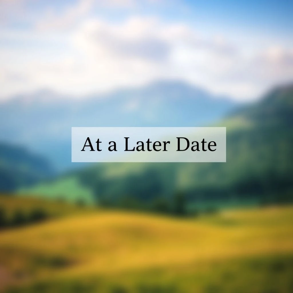 How to Use "At a Later Date" in English: Meaning & Examples
