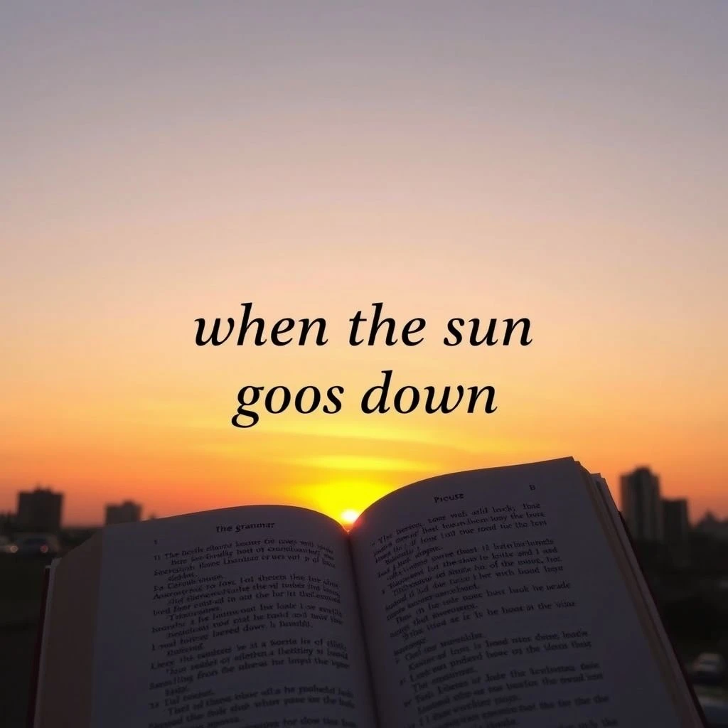 Осваиваем when the sun goes down: простой справочник с примерами и советами
