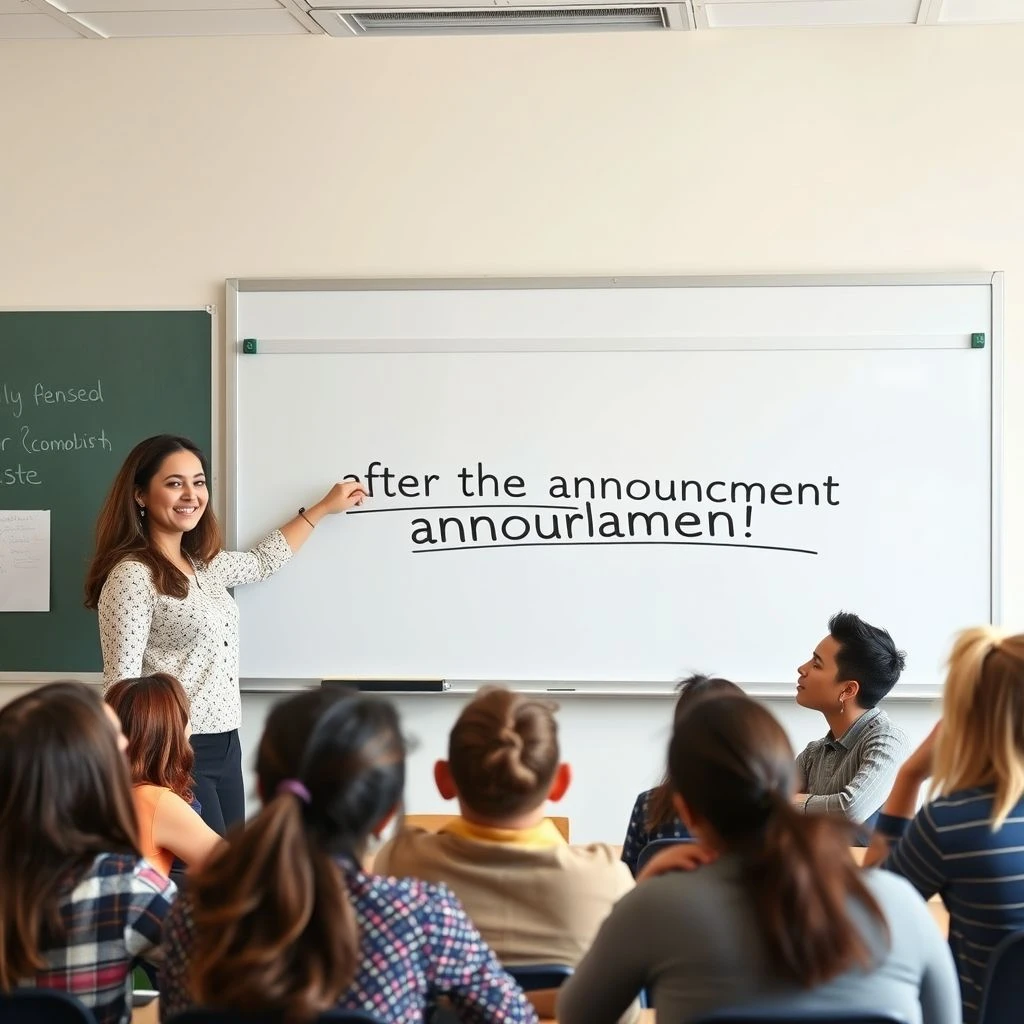 After the Announcement Üzerinde Ustalaşmak: ESL Öğrencileri İçin Basit Bir Dilbilgisi Rehberi