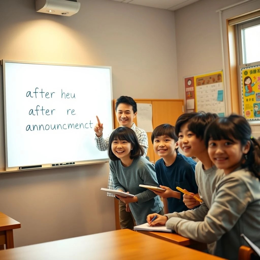 「after the announcement」をマスターしよう ESL学習者向けシンプル文法ガイド