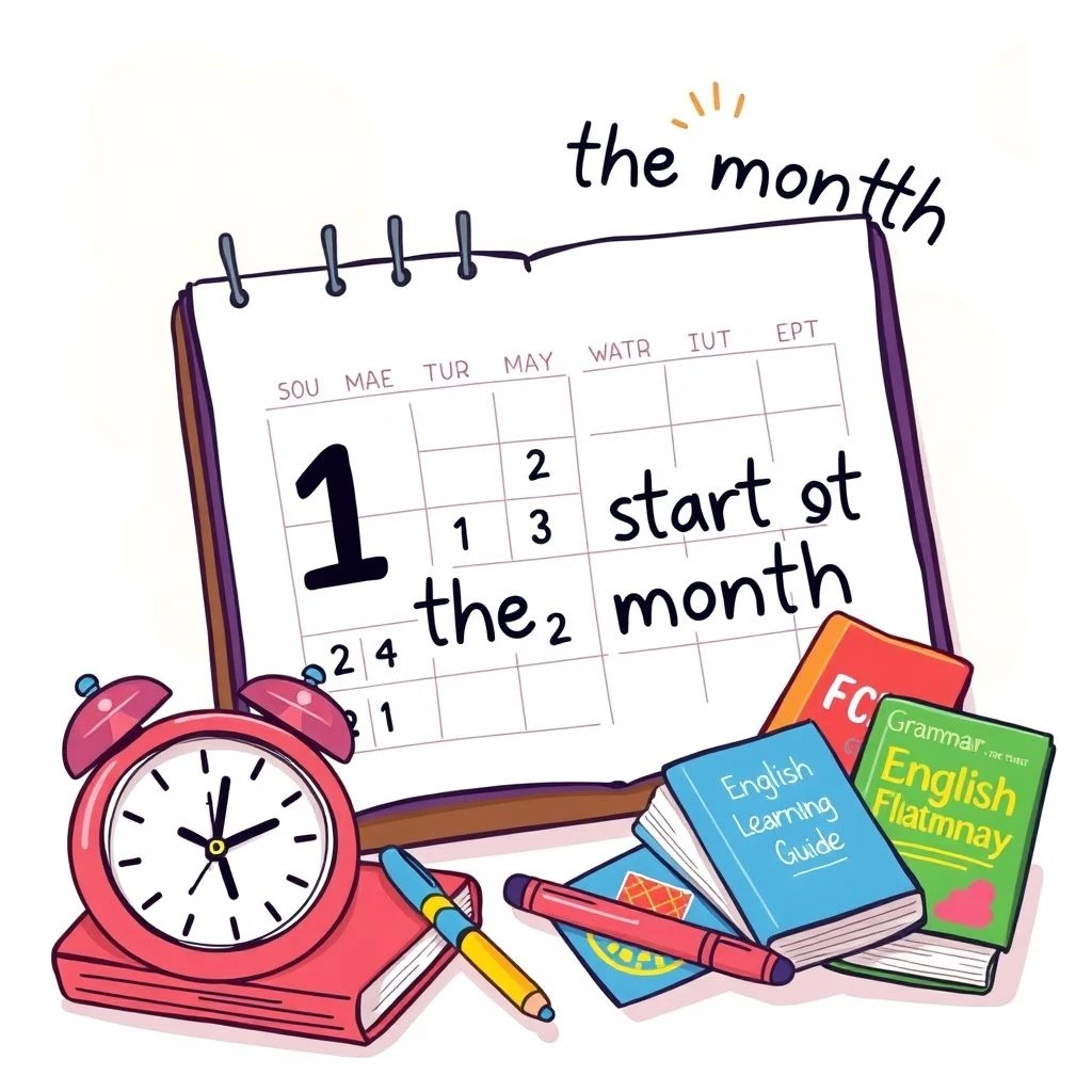 at the start of the month เชี่ยวชาญการใช้คู่มือไวยากรณ์ง่ายๆ