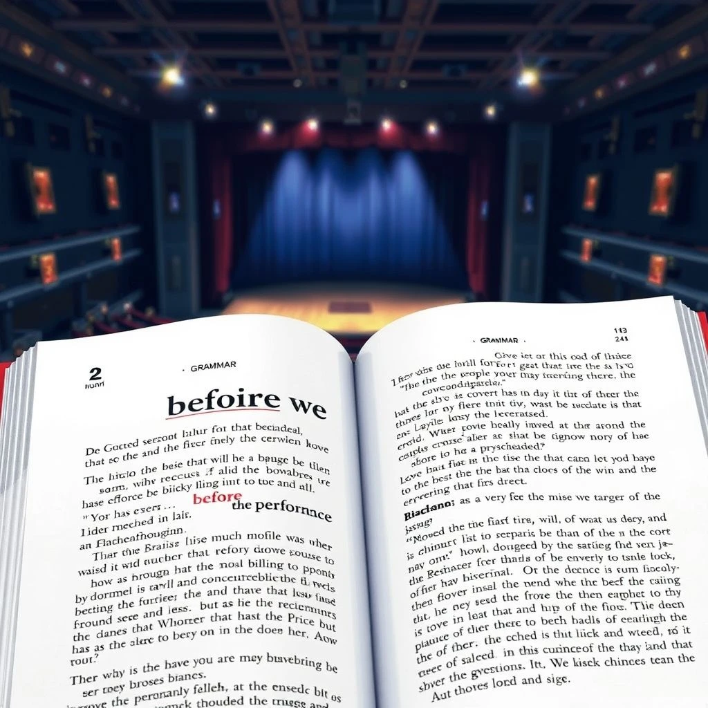 before the performanceをマスターする シンプルな英文法ガイドと使い方例