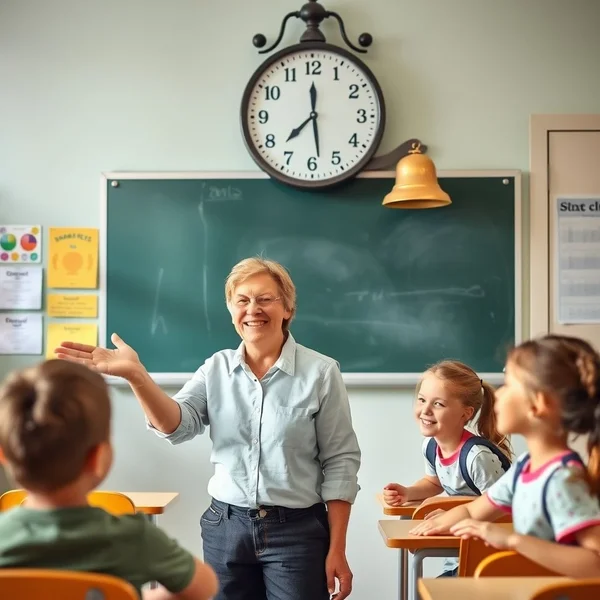 By the First Bell in the classroom