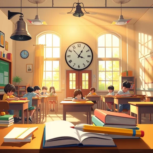 By the First Bell in the classroom