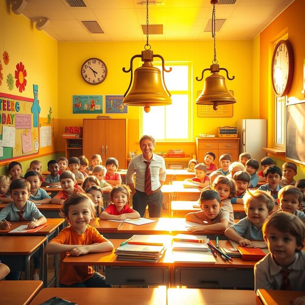 By the First Bell in the classroom