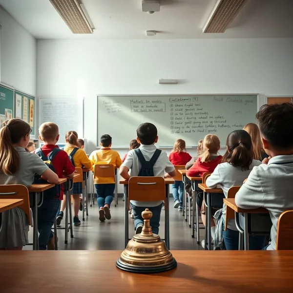 By the First Bell in the classroom