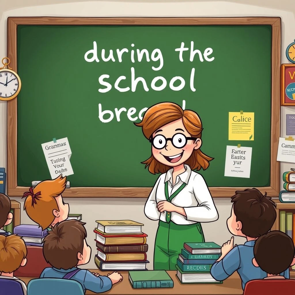 Die Beherrschung von During the School Break Ein Einfacher Grammatikleitfaden für Englischlernende