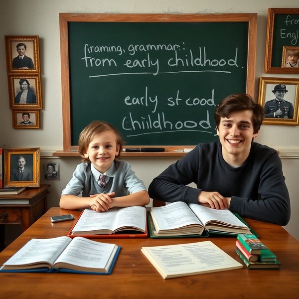 Ein altes Foto zeigt eine Person from early childhood