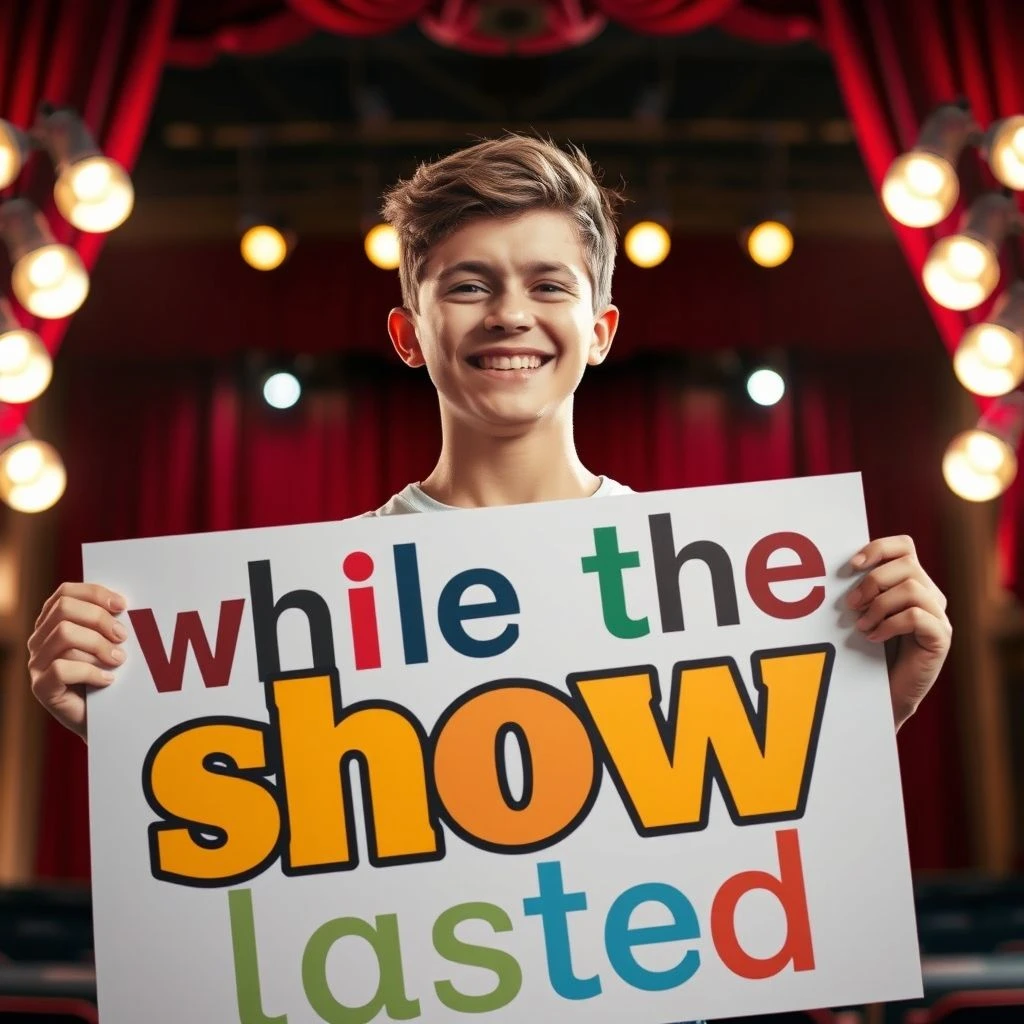 Die Beherrschung von while the show lasted Ein einfacher Grammatikleitfaden