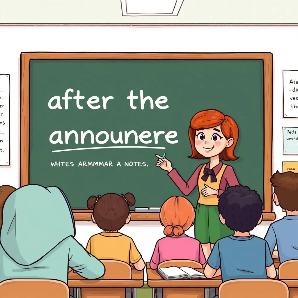 Dominando After the Announcement Guia Simples Gramática para Estudantes de Inglês