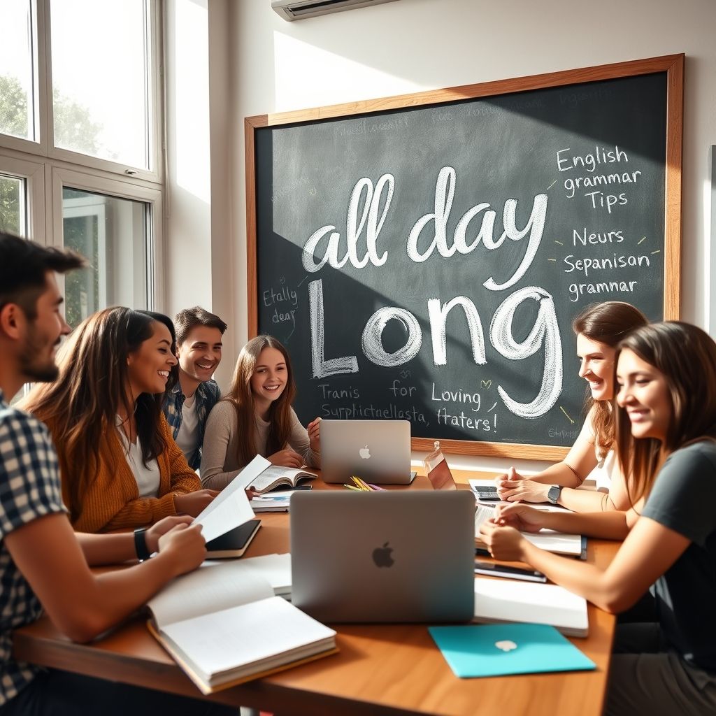 Dominando All Day Long Aprende Gramática Sencilla y Úsala Todo el Día