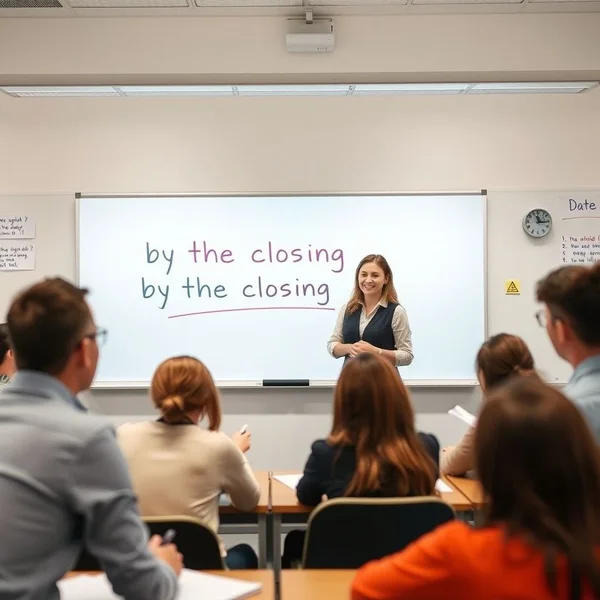 By the Closing Date grammar guide