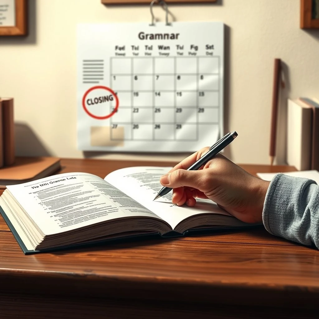 Dominando By the Closing Date Guia Simples de Gramática e Uso Prático
