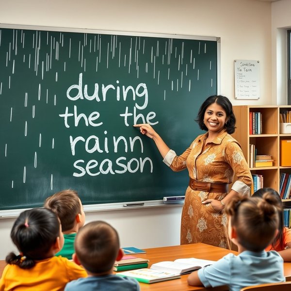 During the rainy season