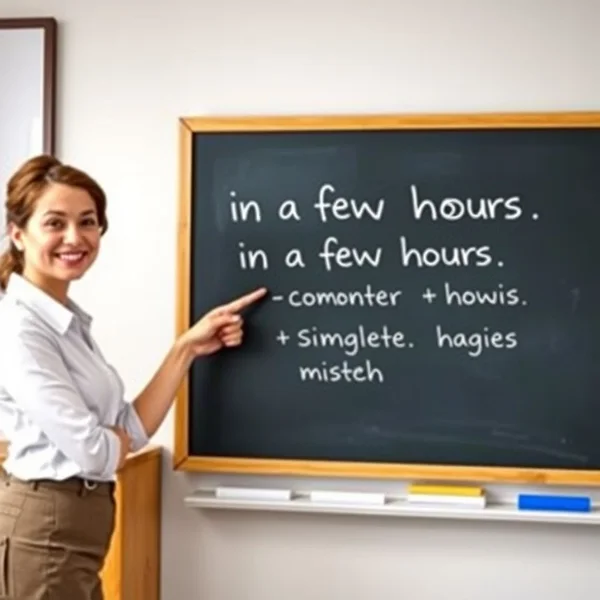 Dominando "in a few hours" para Estudantes de Inglês