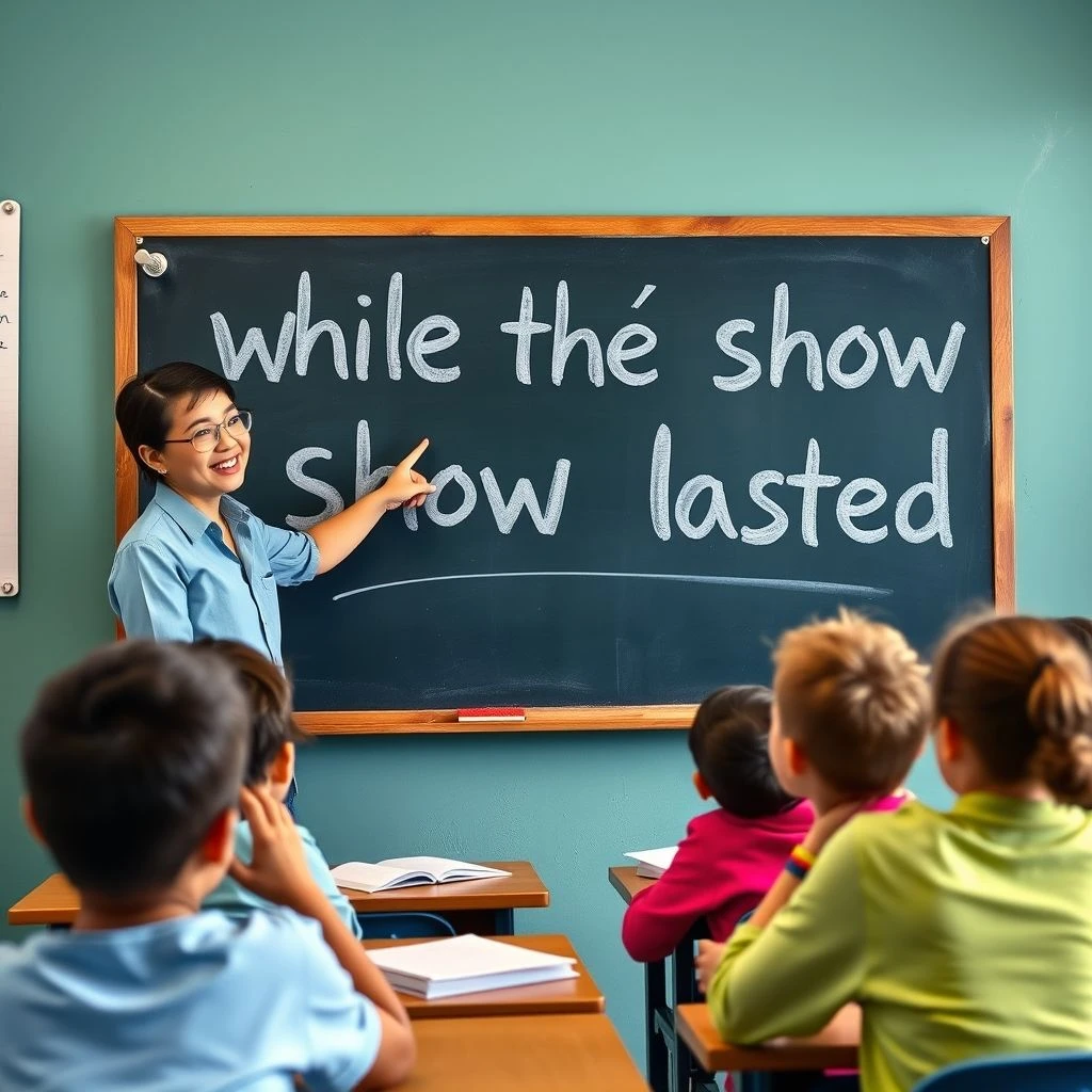 Dominando while the show lasted: Guía simple para usar frases de duración