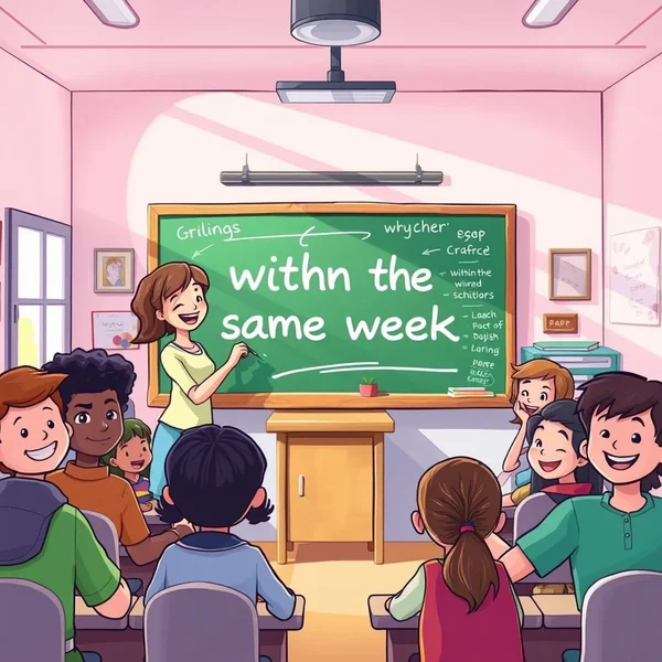 Entendendo "Within the Same Week" em inglês