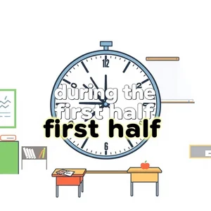 During the First Half y cómo dominar esta frase adverbial en inglés