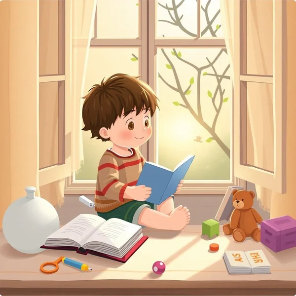 An old photo showing a person from early childhood