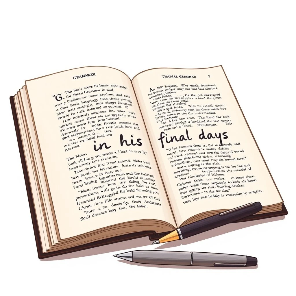 in his final days 완전 정복 쉬운 영어 문법 가이드에서 문법과 활용까지 한눈에