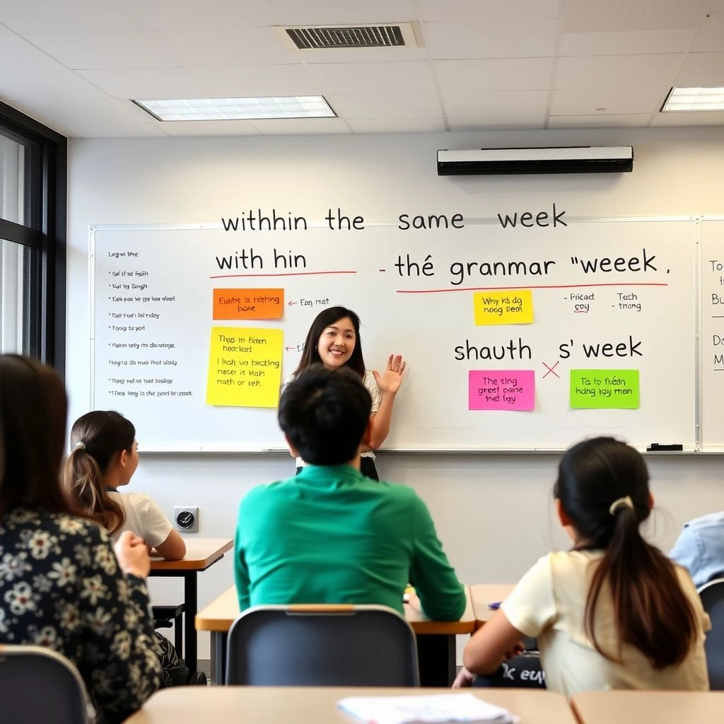 Làm Chủ Cụm Từ Within the Same Week Hướng Dẫn Ngữ Pháp Đơn Giản