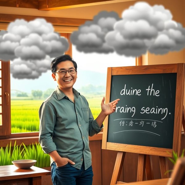 During the rainy season