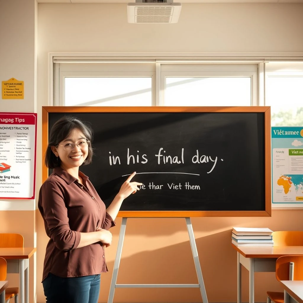 Làm chủ in his final days: Hướng dẫn ngữ pháp tiếng Anh đơn giản